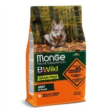 Cухий корм Monge BWild Grain Free Duck Adult All Breed з качкою для дорослих собак всіх порід