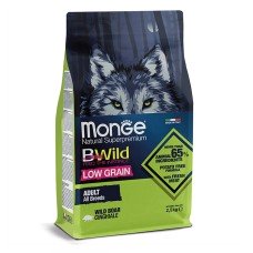 Cухий корм Monge BWild Low Grain Dog Adult Wild Boar низькозерновий корм з диким кабаном для дорослих собак всіх порід