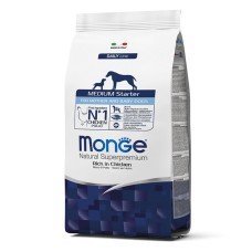 Monge Dog Medium Starter сухий корм для годуючих самок і цуценят середніх порід з куркою