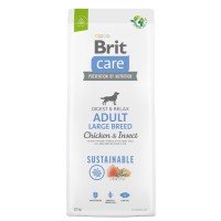 Сухий корм з куркою та комахами для дорослих собак великих порід Brit Care Dog Sustainable Adult Large Breed