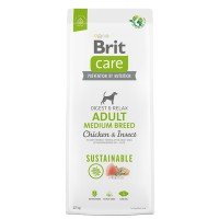 Сухий корм з куркою та комахами для дорослих собак середніх порід Brit Care Dog Sustainable Adult Medium Breed