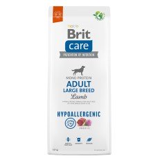 Сухий гіпоалергенний корм з ягням для дорослих собак великих порід Brit Care Dog Hypoallergenic Adult Large Breed
