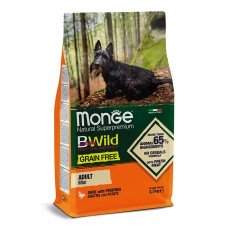 Cухий корм Monge BWild Grain Free Duck Adult Mini з качкою для дорослих собак дрібних порід