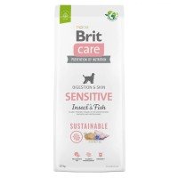 Brit Care Dog Sustainable Sensitive Сухий корм з рибою та комахами для собак із чутливим травленням