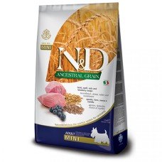 Farmina N&D Low Grain Dog Lamb&Blueberry Adult Mini низькозерновий сухий корм з ягням та чорницею для собак дрібних порід