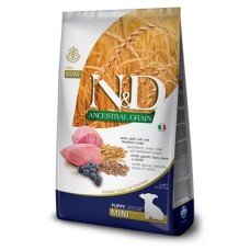 Farmina N&D Low Grain Dog Lamb&Blueberry Puppy Mini низькозерновий сухий корм з ягням та чорницею для цуценят дрібних порід
