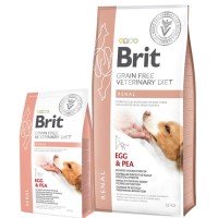 Сухий корм для собак Brit GF VetDiets Dog Renal при нирковій недостатності з яйцем, горохом і гречкою