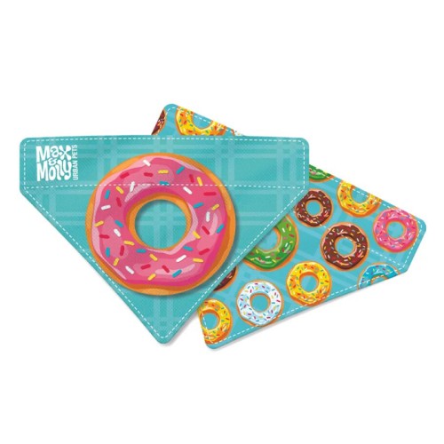 Max & Molly Bandana Donuts XS-S Бандана на нашийник для собак, малюнок "Пончики"