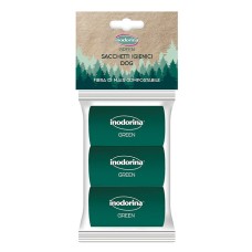 Inodorina Green Пакети для собачих фекалій із кукурудзяного волокна, 3 рулони по 10 пакетів