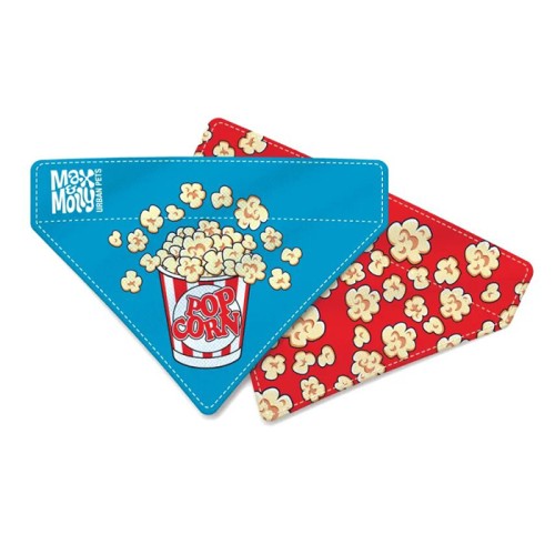 Max & Molly Bandana Popcorn XS-S Бандана на нашийник для собак, малюнок "Попкорн"