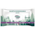 Inodorina Green Compostable Wipes For Dogs Refreshing With Thyme and Tea Tree Біорозкладні серветки для собак з екстрактом чайного дерева