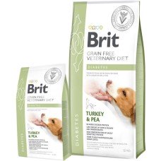 Сухий корм для собак Brit GF VetDiets Dog Diabetes при цукровому діабеті з ідичкою і горохом 12 кг