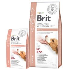 Сухий корм для собак Brit GF VetDiets Dog Renal при нирковій недостатності з яйцем, горохом і гречкою 12 кг