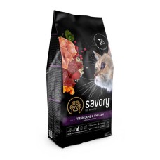 Сухий корм для кішок Savory Adult Cat Steril Fresh Lamb & Chicken 8 кг