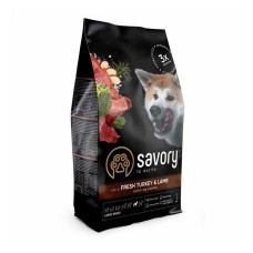 Сухий корм для собак Savory Large Breeds rich in Fresh Turkey & Lamb 12 кг