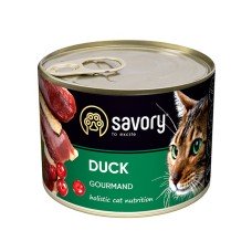 Консерва для вибагливих котів  Savory Cat Can Adult Duck 100 г