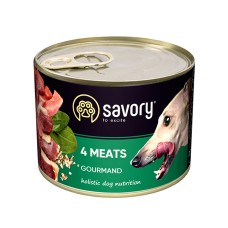 Консерви для собак Savory Dog Gourmand 4 Meats 400 г