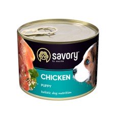 Консерви для цуценят Savory Dog  All breeds Puppy Chicken 400 г