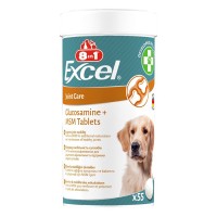 8in1 Excel Glucosamine + MSM Вітамінний комплекс для підтримки здоров'я і рухливості суглобів собак - 55 шт