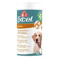 8in1 Excel Glucosamine + MSM Вітамінний комплекс для підтримки здоров'я і рухливості суглобів собак - 55 шт