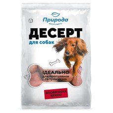 Ласощі Природа Десерт «Яловичина-бекон» для собак 100 г
