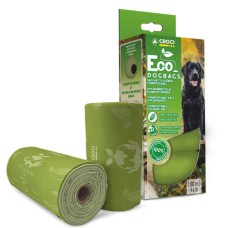 Croci Eco Dog Bags Пакети для собачих фекалій, 4 рулони по 15 пакетів 4 шт
