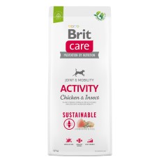 Сухий корм з куркою та комахами для собак з підвищеною активністю Brit Care Dog Sustainable Activity 12 кг