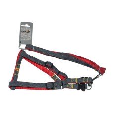 AnimAll HJ-LН215 Комплект шлея з повідцем M Червоний