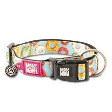 Max & Molly Smart ID Collar Donuts Нашийник з QR-кодом, малюнок "Пончики" L