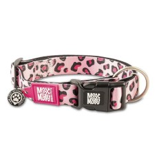 Max & Molly Smart ID Collar Leopard Pink Нашийник з QR-кодом, малюнок "Леопард рожевий" M