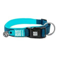 Max & Molly Smart ID Collar Matrix Sky Blue Нашийник з QR-кодом, малюнок "Матрикс небесно-блакитний" M