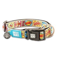 Max & Molly Smart ID Collar Comic Нашийник з QR-кодом, малюнок "Комікси" L