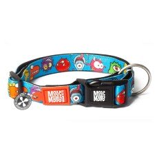 Max & Molly Smart ID Collar Little Monsters Нашийник з QR-кодом, малюнок "Маленькі монстри" L