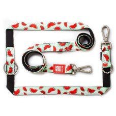 Max & Molly Multi-Function Leash Watermelon Багатофункціональний повідець, малюнок "Кавуни" L