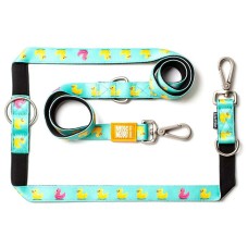 Max & Molly Multi-Function Leash Ducklings Багатофункціональний повідець, малюнок "Каченята" M