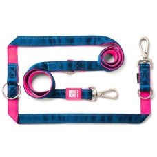 Max & Molly Multi-Function Leash Matrix Pink Багатофункціональний повідець, малюнок "Матрікс рожевий" M