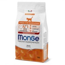 Monge Natural Superpremium Monoprotein Kitten Duck Сухий корм з качкою для кошенят у віці від 1 до 12 місяців 400 г