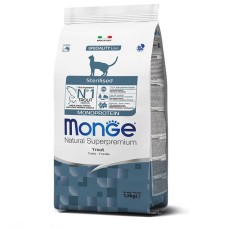 Monge Superpremium Cat Sterilised Trout сухий корм з фореллю для дорослих стерилізованих кішок 10 кг
