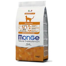 Monge Superpremium Cat Sterilised Duck сухий корм з качкою для дорослих стерилізованих кішок 10 кг