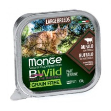 Monge Cat Wet Bwild Grain Free консерва для котів з м'ясом буйвола (паштет) 100 г