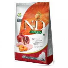 Farmina N&D Low Grain Chicken & Pomegranate Puppy Medium & Maxi низькозерновий сухий корм з куркою та гранатом для цуценят середніх та великих порід 12 кг