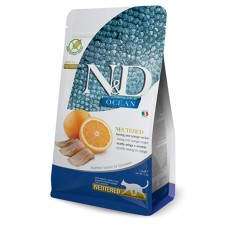 Farmina N&D Grain Free Ocean Herring & Orange Neutered беззерновий корм для стерилізованих кішок з оселедцем та апельсином 1.5 кг