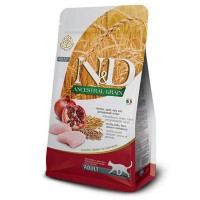 Farmina N&D Low Grain Cat Chicken & Pomegranate Adult низькозерновий сухий корм з куркою та гранатом для дорослих котів - 10 кг