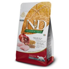 Farmina N&D Low Grain Cat Chicken & Pomegranate Adult низькозерновий сухий корм з куркою та гранатом для дорослих котів - 10 кг