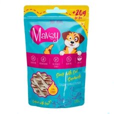 Mavsy Duck and Cod Sandwich for dogs Ласощі для собак сендвіч качка з тріскою 500 г