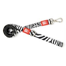 Max & Molly Short Leash Zebra Короткий повідець, малюнок "Зебра" L