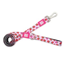 Max & Molly Short Leash Strawberry Dream Короткий повідець, малюнок "Полуниця" M