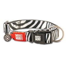 Max & Molly Smart ID Collar Zebra Нашийник з QR-кодом, малюнок "Зебра" S