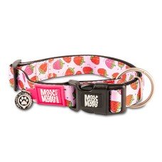 Max & Molly Smart ID Collar Strawberry Dream Нашийник з QR-кодом, малюнок "Полуниця" M