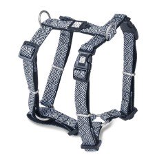 Max & Molly H-Harness Mykonos Black Шлея, малюнок "Міконос чорний" L